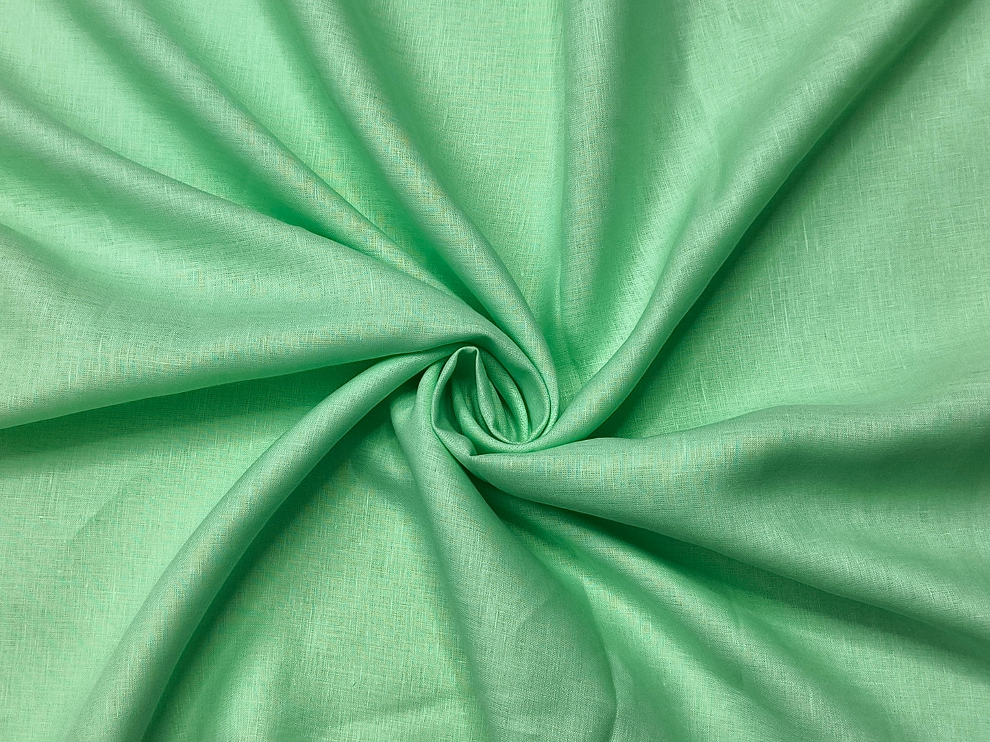 100% Pure European Linen 60 LEA Shirting Fabric (Mint Green, Plain)