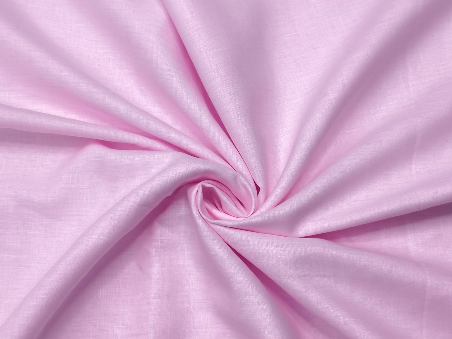 100% Pure European Linen 60 LEA Shirting Fabric (Light Pink, Plain)