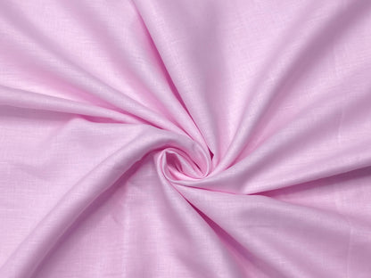 100% Pure European Linen 60 LEA Shirting Fabric (Light Pink, Plain)