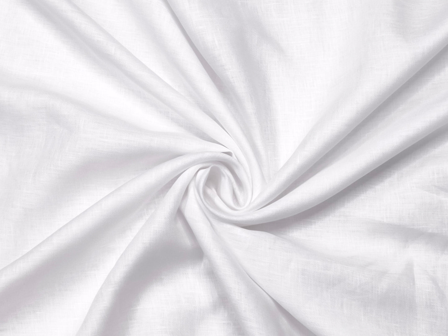 100% Pure Linen 125 LEA Shirting Fabric (White , Plain)