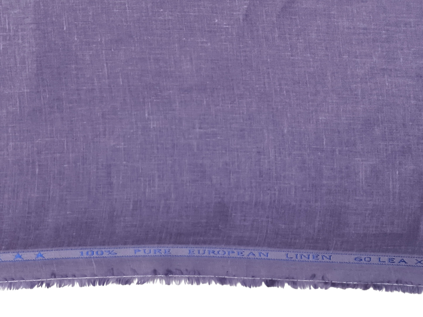 100% Pure European Linen 60 LEA Shirting Fabric (Light Violet, Plain)