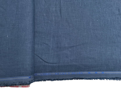 100% Pure European Linen 60 LEA Shirting Fabric (Light Prussian Blue, Plain)