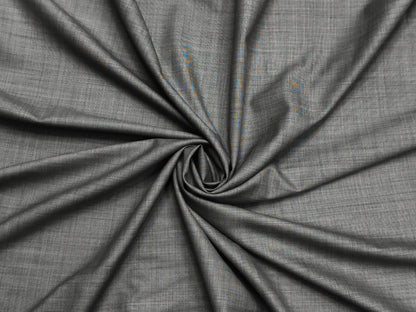 Raymond Super Luxe 60% Wool Super 160s Suiting Fabric (Grey, Self Design)
