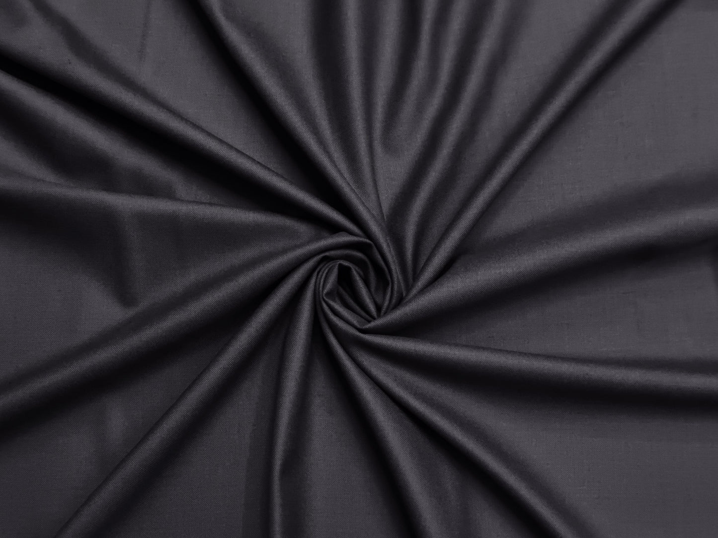 Raymond Sapphire Merino Wool Blended Suiting Fabric (Dark Grey, Plain)