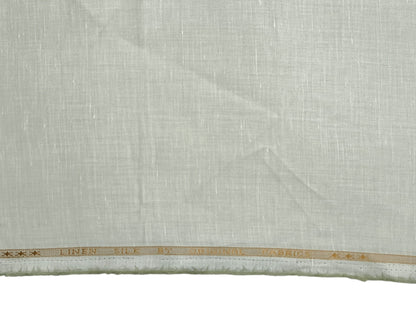 Premium Linen Silk Shirting Fabric (Pista, Plain)