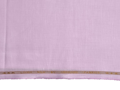 Premium Linen Silk Shirting Fabric (Pink, Plain)
