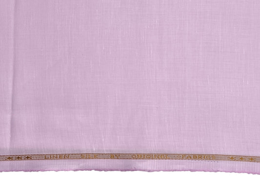 Premium Linen Silk Shirting Fabric (Pink, Plain)