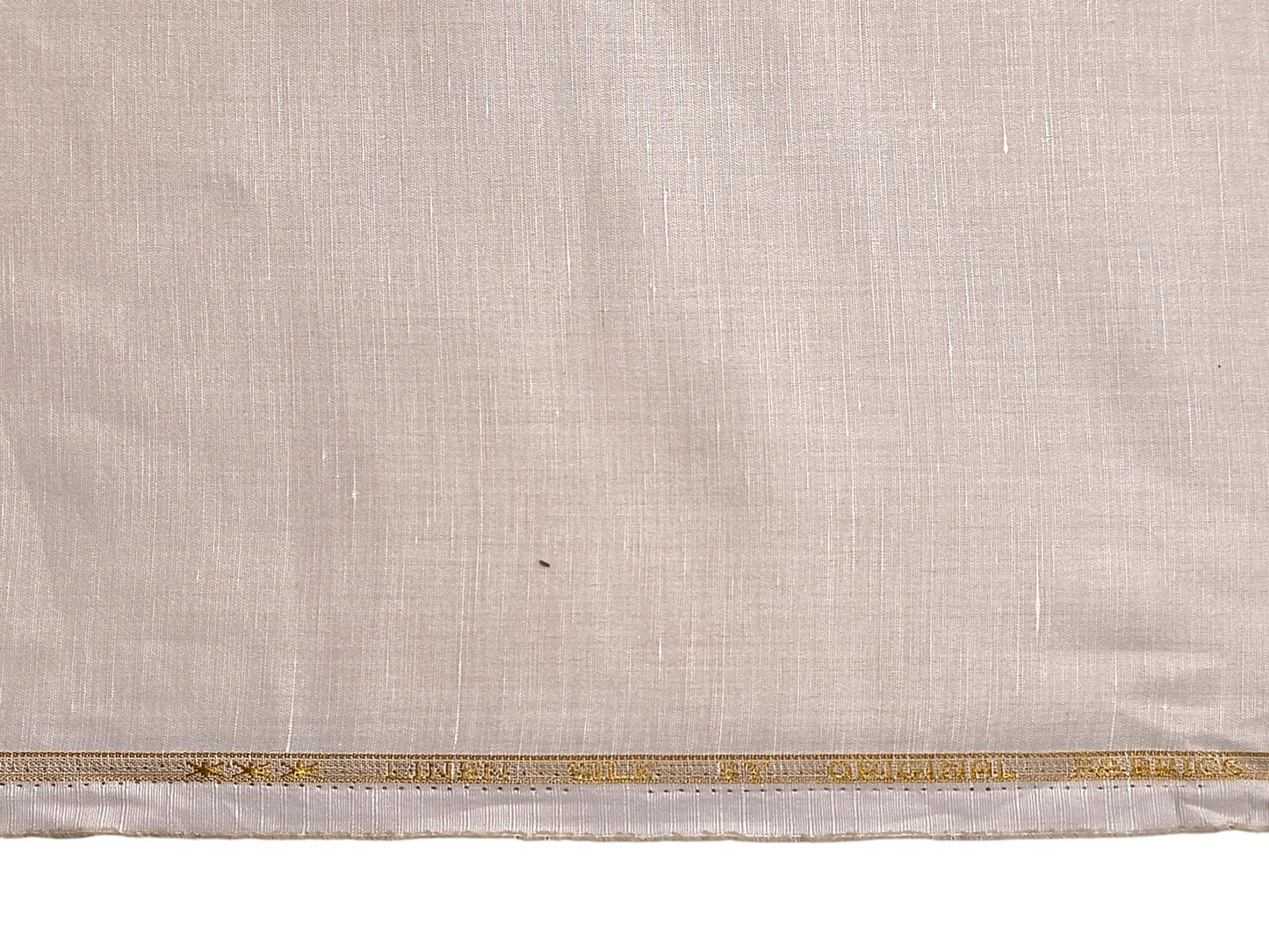 Premium Linen Silk Shirting Fabric (Beige, Plain)