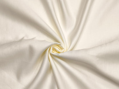 Premium Linen Silk Blended Shirting Fabric (Cream, Plain)