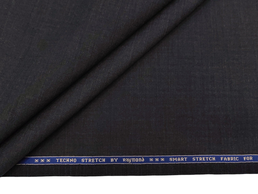 Raymond Techno Stretch Wool Blended Suiting Fabric (Charc… – FabricTales.in