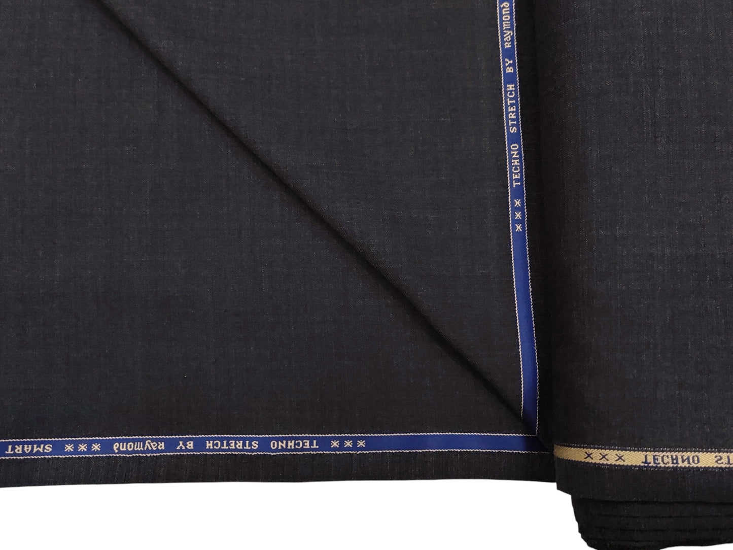 Raymond Techno Stretch Wool Blended Suiting Fabric (Charcoal Grey, Self Design)