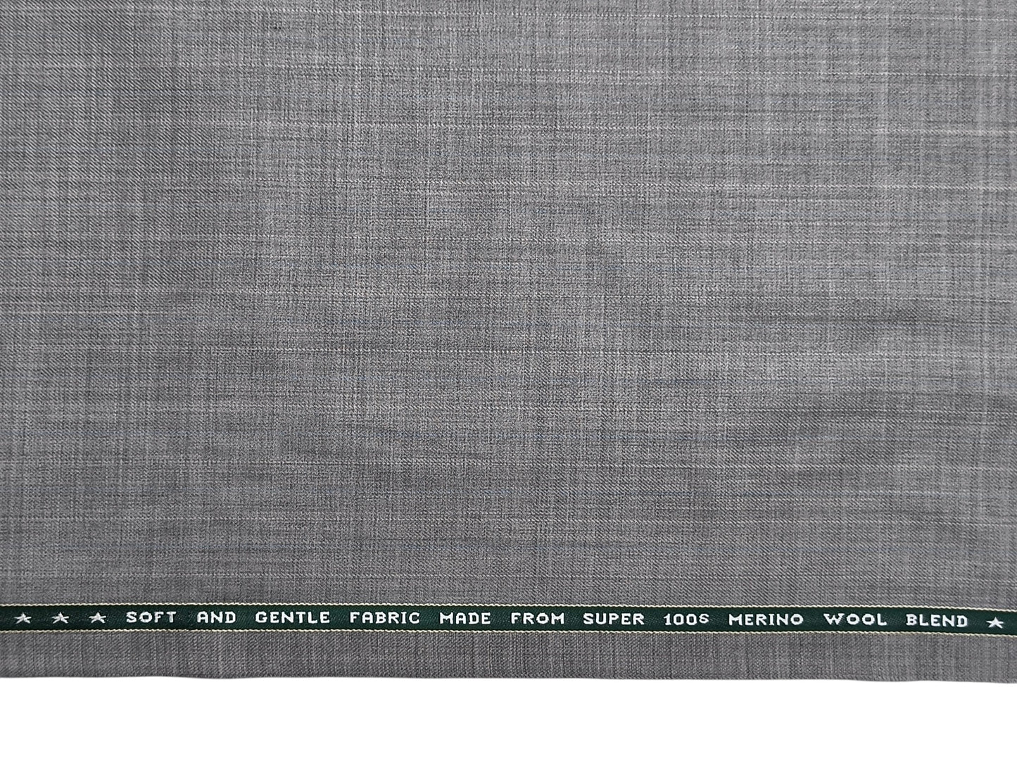 Raymond Supernouva Super 100s Premium Suiting Fabric (Light Grey, Self Design)