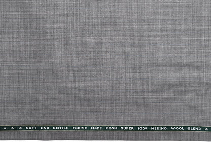 Raymond Supernouva Super 100s Premium Suiting Fabric (Light Grey, Self Design)
