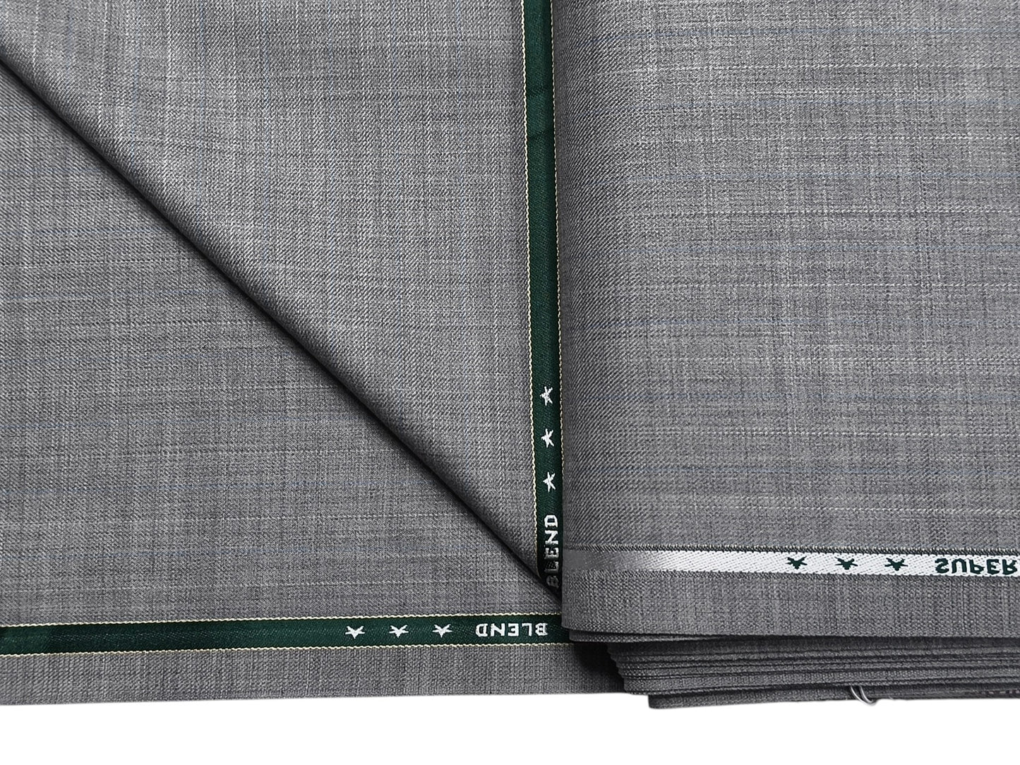 Raymond Supernouva Super 100s Premium Suiting Fabric (Light Grey, Self Design)