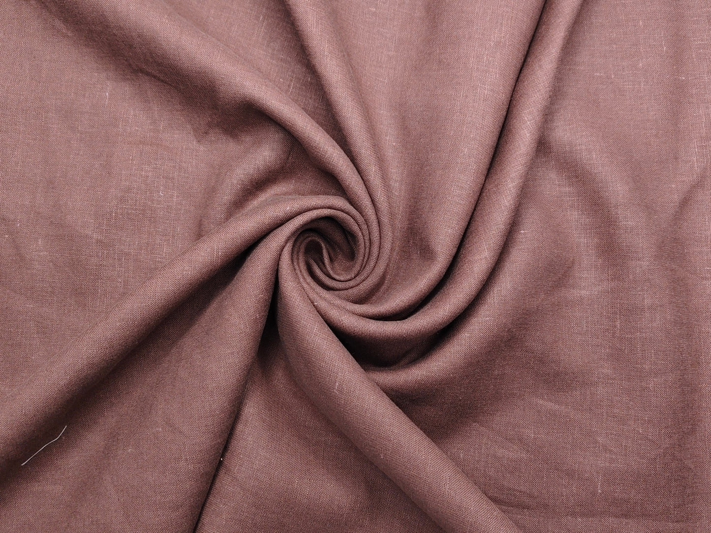 100% Pure European Linen 25 LEA Suiting Fabric (Rust Brown, Plain)