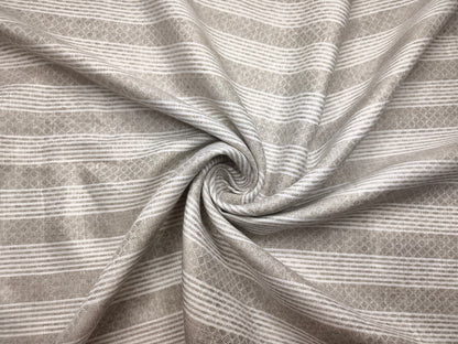 Murano Di Italia Italian Luxury Collection 100% Pure Linen 70 Lea Shirting Fabric (Beige , Patterned Stripes)