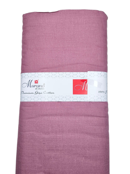 Italian 100% Linen 60 Lea Shirting Fabric (Dusty Rose, Plain)