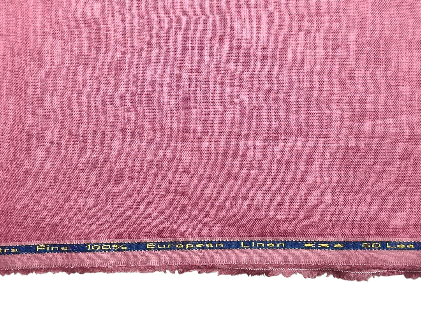100% Pure European Linen 60 LEA Shirting Fabric (Dusty Rose, Plain)