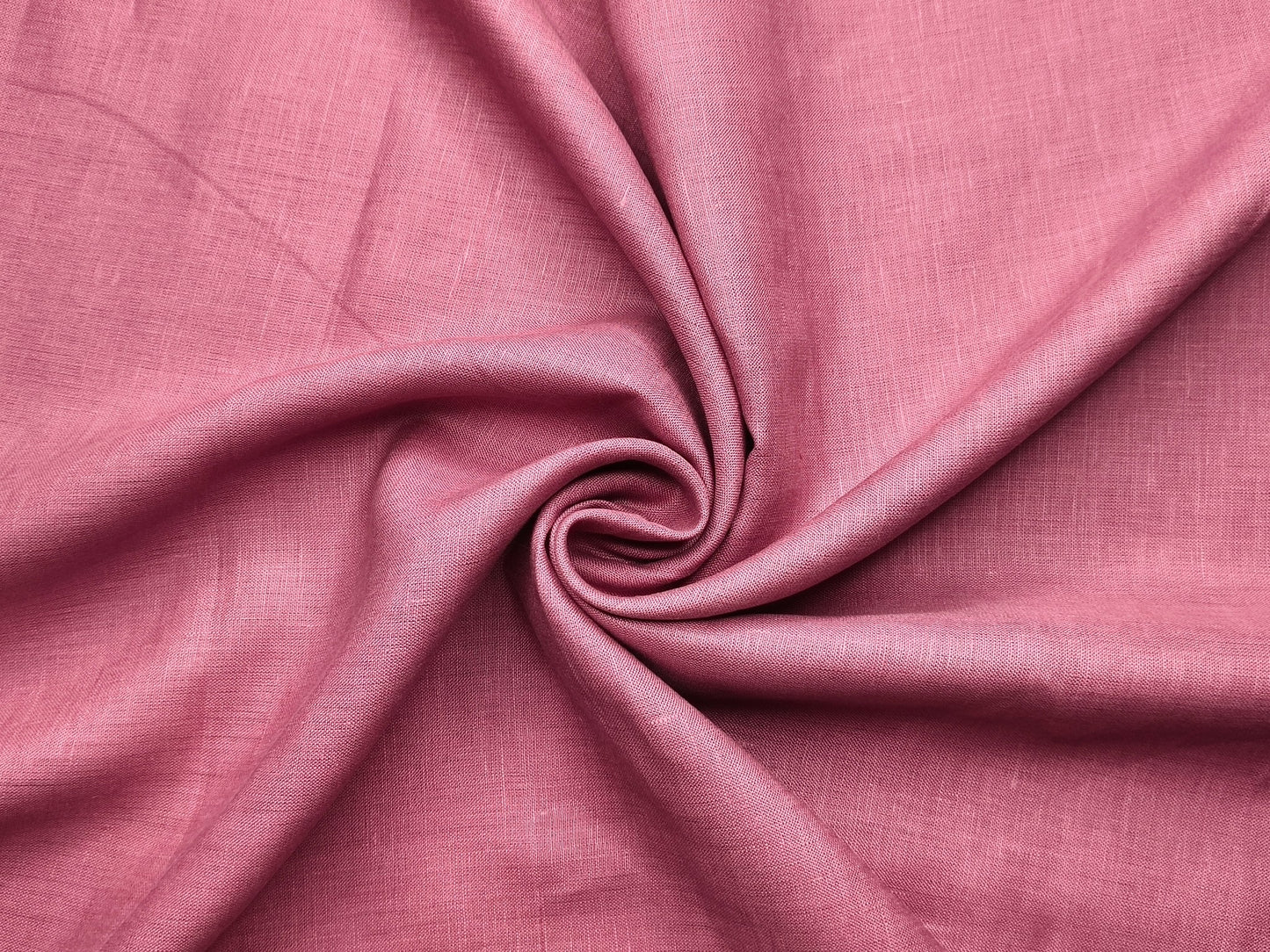 100% Pure European Linen 60 LEA Shirting Fabric (Dusty Rose, Plain)