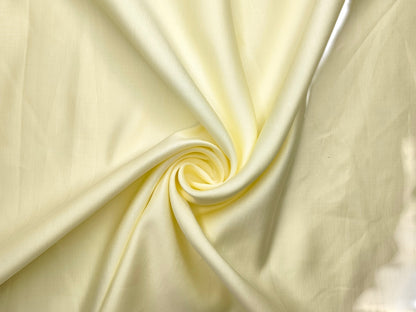 Premium Linen Silk Blended Shirting Fabric (Lemon, Plain)