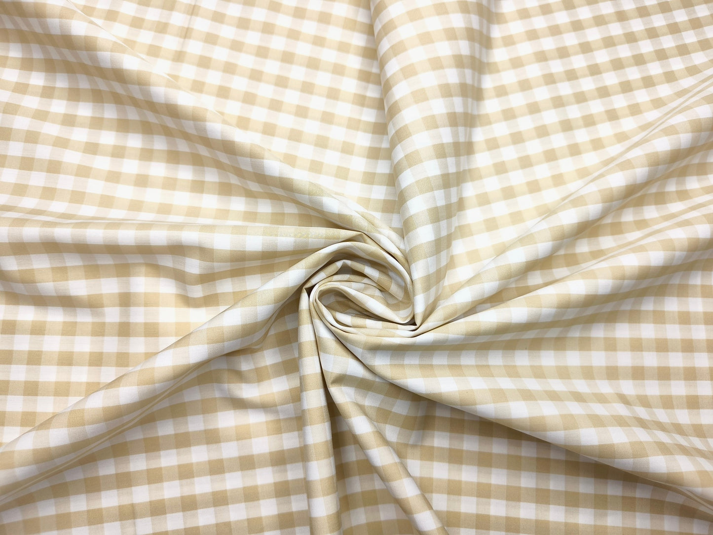 Grasim By Aditya Birla Group 100% Pure Cotton Shirting Fabric (Offwhite & Beige, Checks)