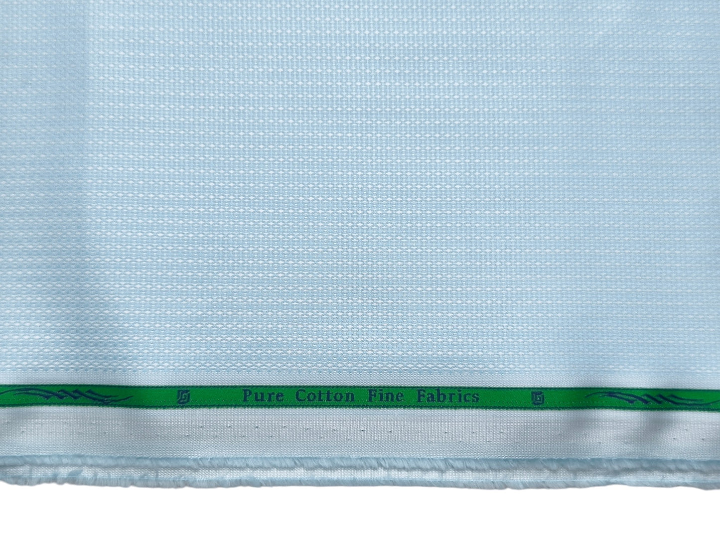 Grasim By Aditya Birla Group 100% Pure Cotton Shirting Fabric (Sky Blue, Patterned)