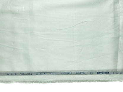 Raymond Vitaluxe 100% Superior Cotton Shirting Fabric (White, Plain)