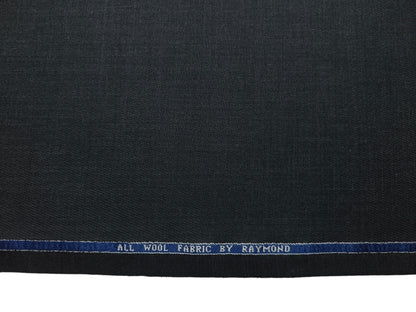 Raymond 100% Wool Premium Suiting Fabric (Charcoal Grey, Self Pattern)