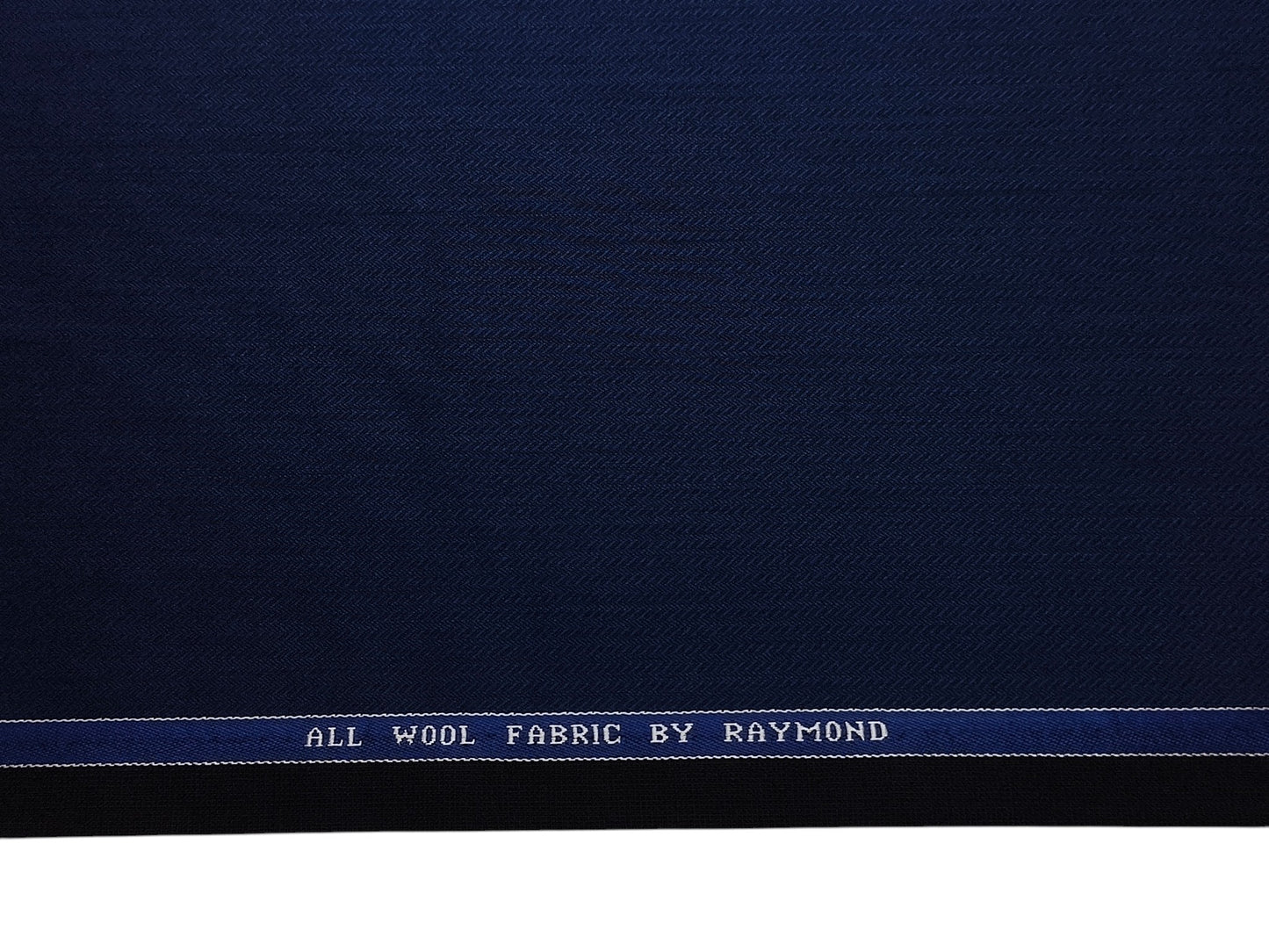 Raymond 100% Wool Premium Suiting Fabric (Royal Blue, Patterned)
