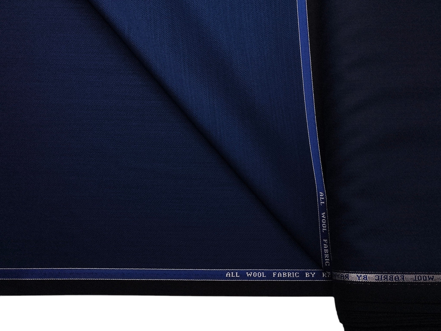 Raymond 100% Wool Premium Suiting Fabric (Royal Blue, Patterned)