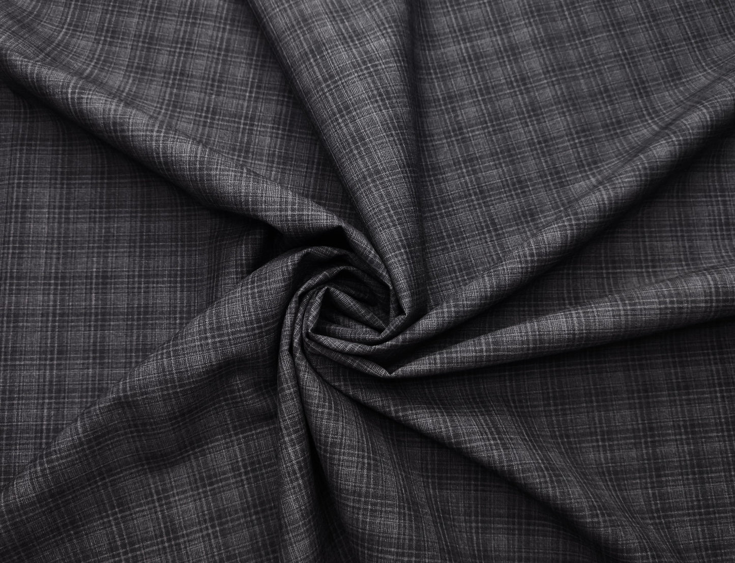 Raymond 100% Wool Premium Suiting Fabric (Grey, Checks)