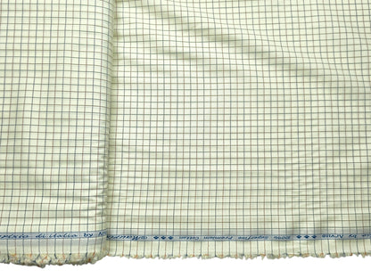 Arvind 100% Superfine Premium Cotton Shirting Fabric (Yellow, Checks)