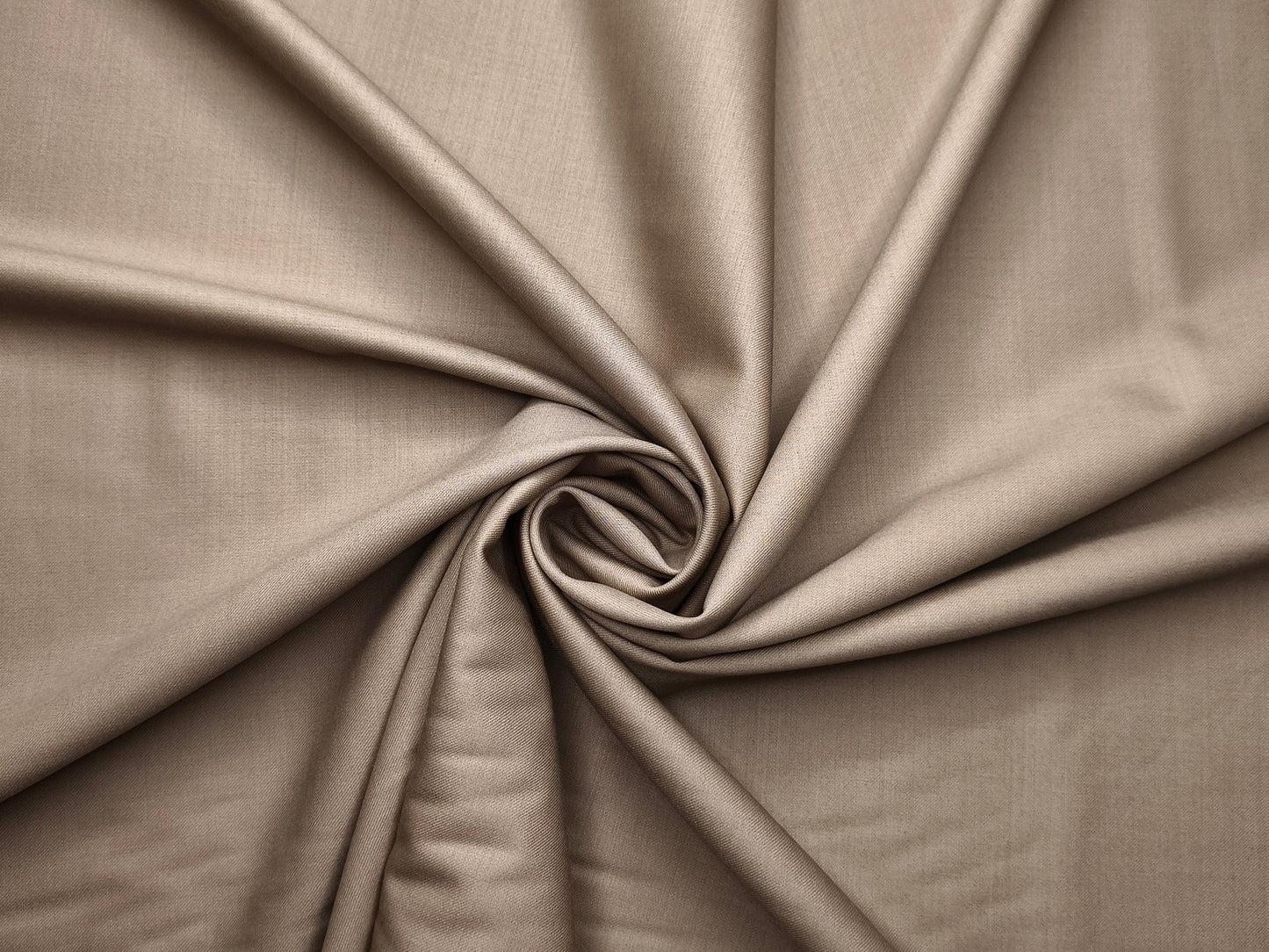 Raymond Royal Opera 70% Wool Super 120s Suiting Fabric (Warm Beige, Plain)