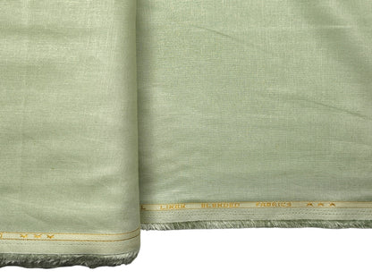 Premium Linen Lyocell Blended Shirting Fabric (Pista, Plain)