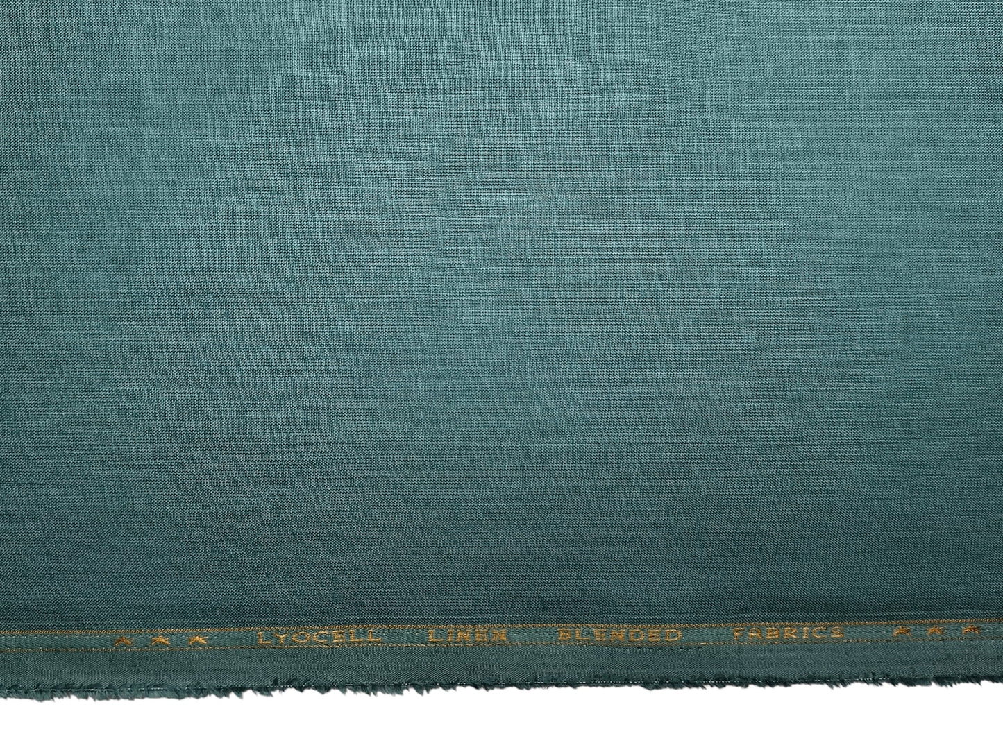 Premium Linen Lyocell Blended Shirting Fabric (Sea Green, Plain)