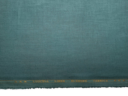 Premium Linen Lyocell Blended Shirting Fabric (Sea Green, Plain)