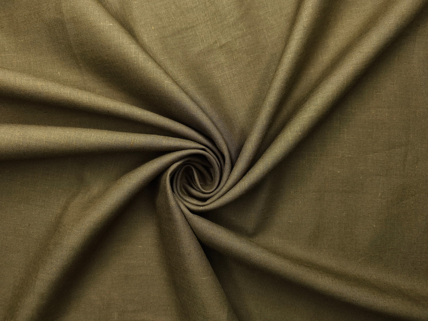 Premium Linen Lyocell Blended Shirting Fabric (Dusty Green, Plain)