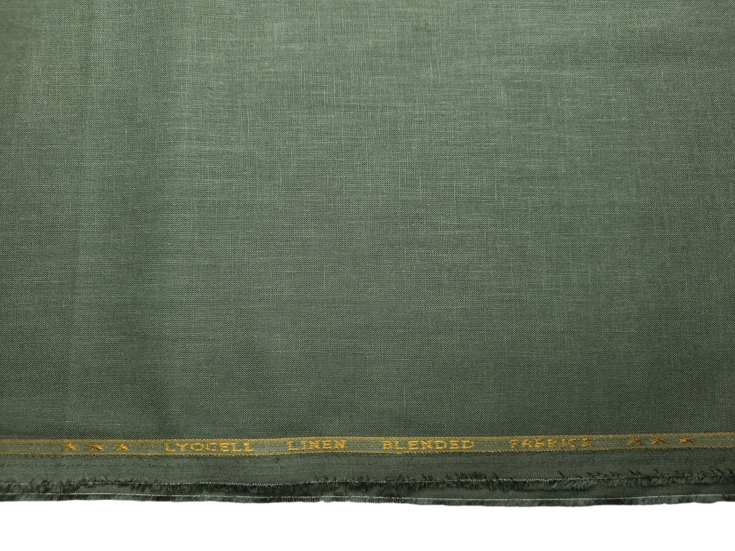 Premium Linen Lyocell Blended Shirting Fabric (Pastel Green, Plain)