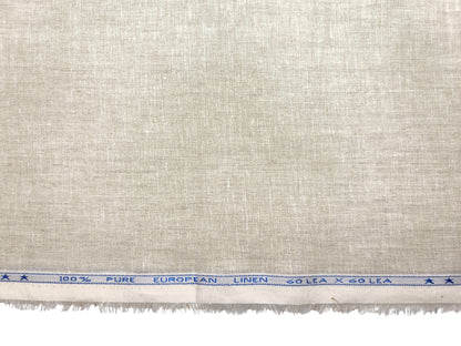 100% Pure Linen 60 LEA Shirting Fabric (Natural, Plain)