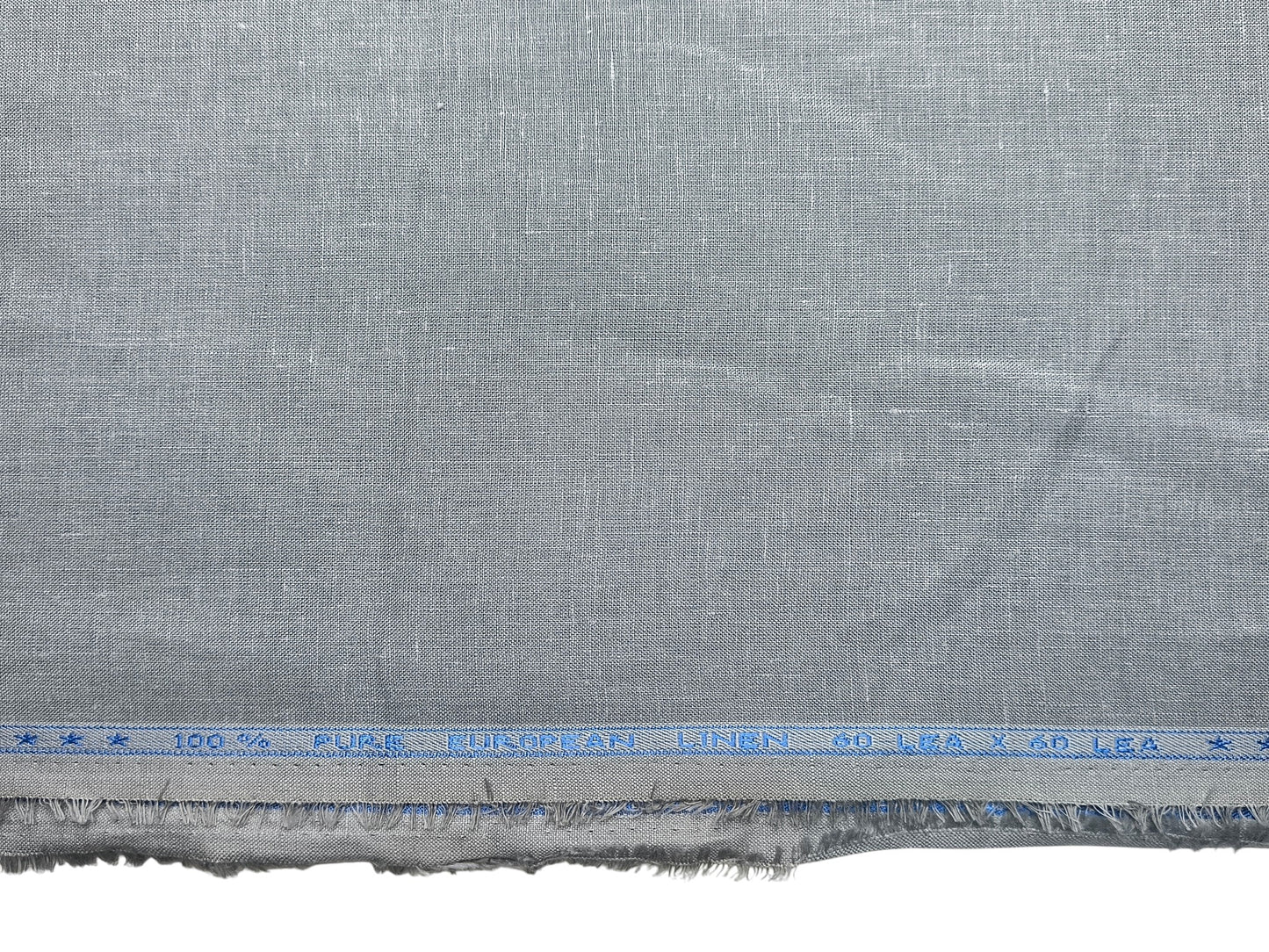 100% Pure Linen 60 LEA Shirting Fabric (Steel Grey, Plain)