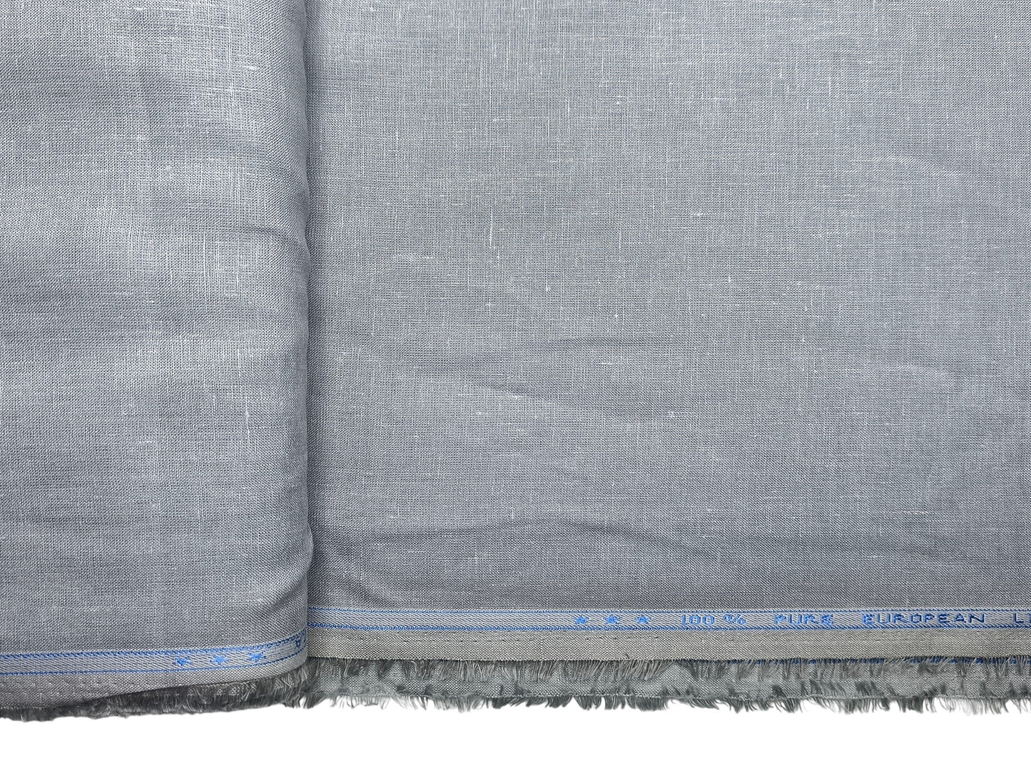 100% Pure Linen 60 LEA Shirting Fabric (Steel Grey, Plain)