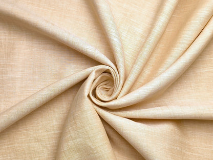 Bombay Rayon Linen Tencel Blended Shirting Fabric (Light Beige, Plain)