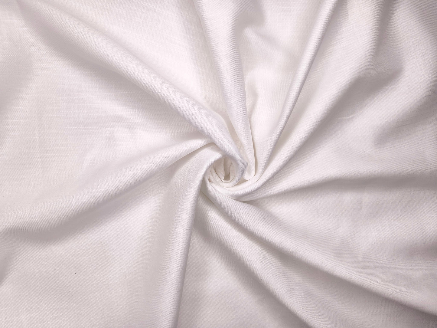 Bombay Rayon Linen Tencel Blended Suiting Fabric (White, Plain)