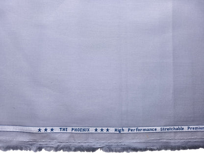 Arvind The Pheonix 100% Pure Cotton Premium Suiting Fabric (Light Grey, Plain)