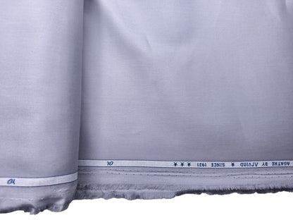Arvind The Pheonix 100% Pure Cotton Premium Suiting Fabric (Light Grey, Plain)