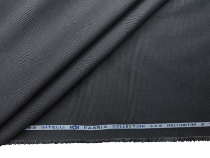 Arvind Tresca 2/60s Wrinkle Resistant 100% Pure Giza Cotton Suiting Fabric (Charcoal Grey, Micro Weave)