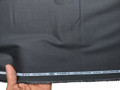 Arvind Tresca 2/60s Wrinkle Resistant 100% Pure Giza Cotton Suiting Fabric (Charcoal Grey, Micro Weave)