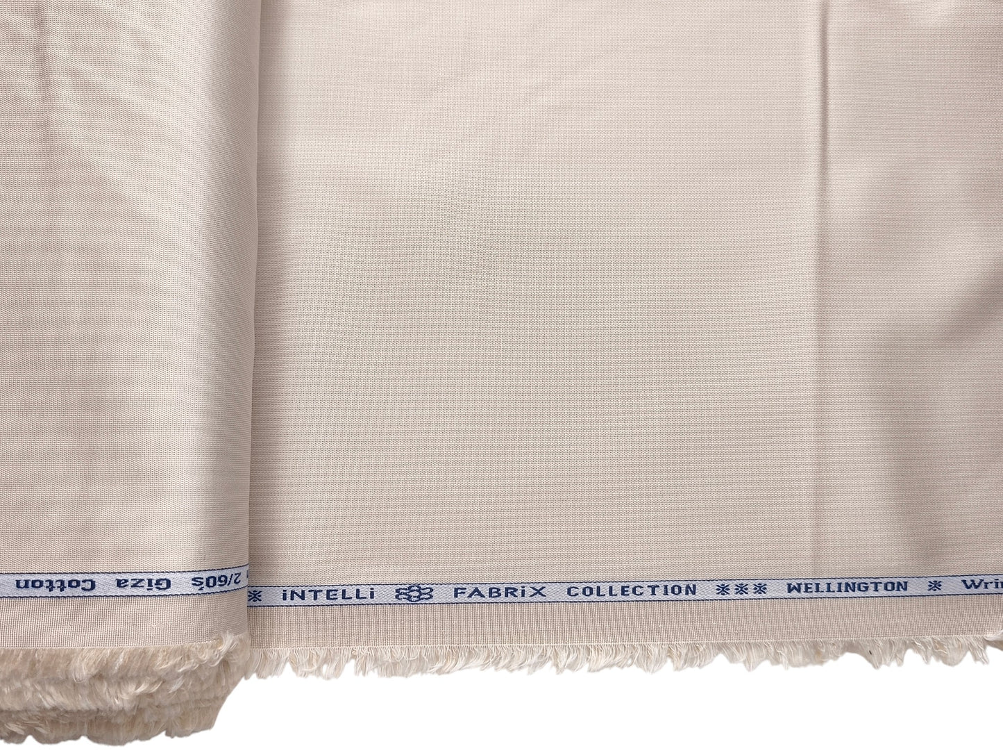 Arvind Tresca 2/60s Wrinkle Resistant 100% Pure Giza Cotton Suiting Fabric (Light Beige , Plain)