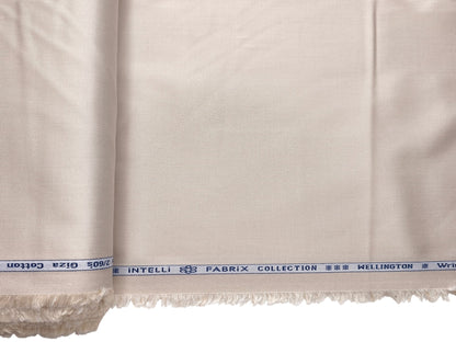 Arvind Tresca 2/60s Wrinkle Resistant 100% Pure Giza Cotton Suiting Fabric (Light Beige , Plain)