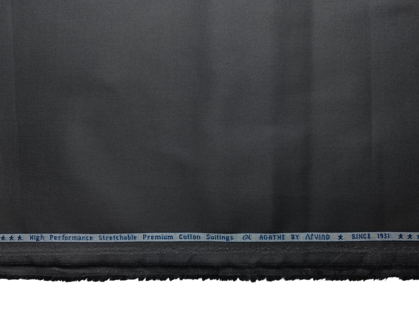 Arvind The Pheonix 100% Pure Cotton Premium Suiting Fabric (Charcoal Grey, Plain)